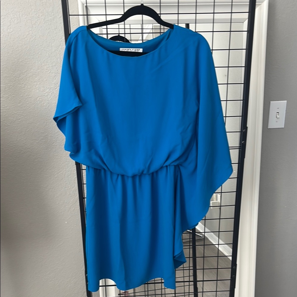 Forever 21 Vibrant Blue Asymmetrical Dress